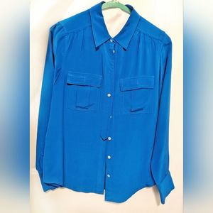 J.Crew 100% Silk Button-Up Blouse